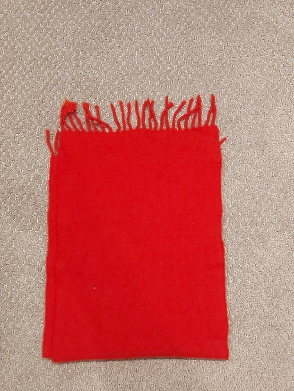 RAFFAELLO ROSSI Bright Red Fringe Scarf - Picture 4 of 4